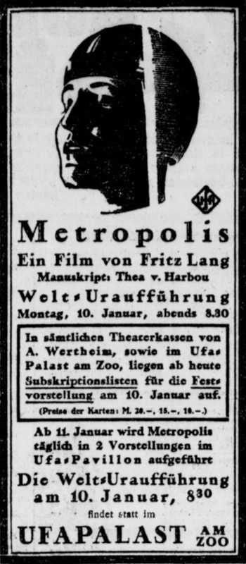 Berliner Tageblatt, 05/01/1927