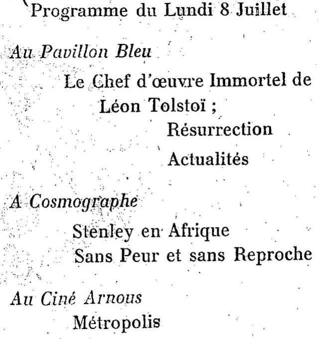 Les Echos, 08/07/1929